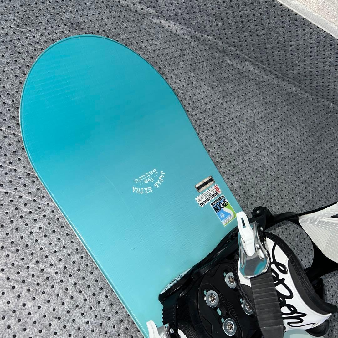 数回使用 キッズスノーボード 120cm SPOON×バイン×ダイヤルブーツ