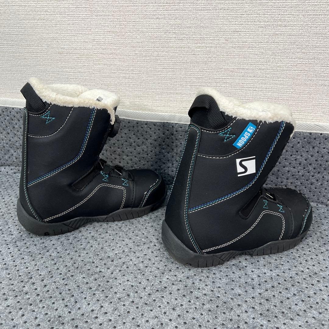 数回使用 キッズスノーボード 120cm SPOON×バイン×ダイヤルブーツ