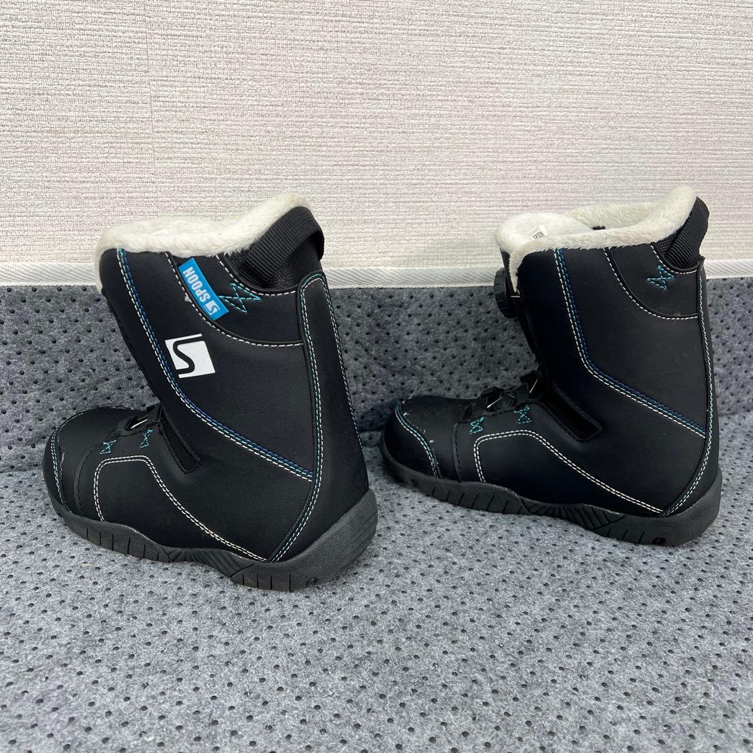 数回使用 キッズスノーボード 120cm SPOON×バイン×ダイヤルブーツ