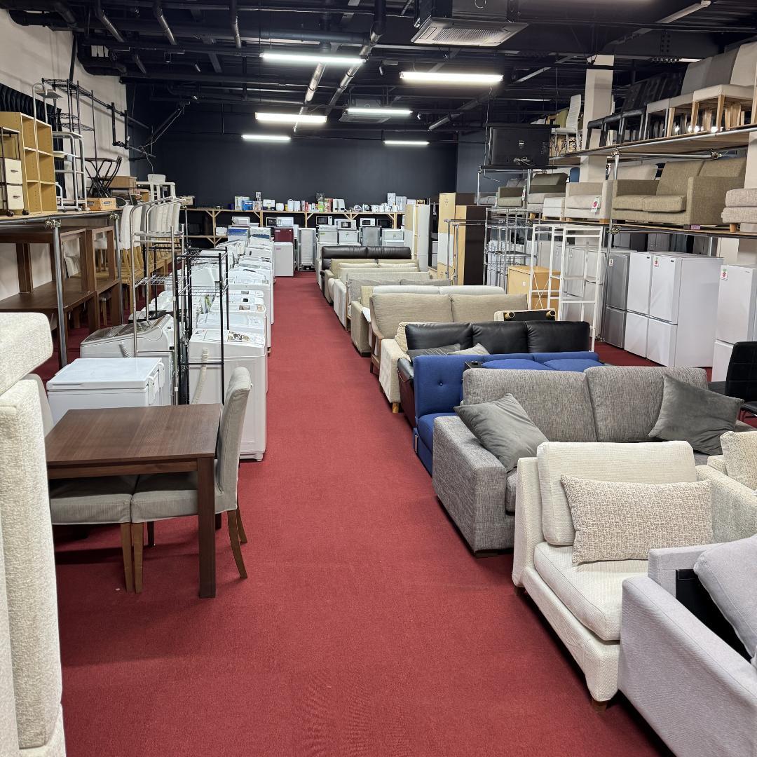 東京23区送料無料　美品ニトリカウチソファー3人掛け用　洗浄/除菌済み