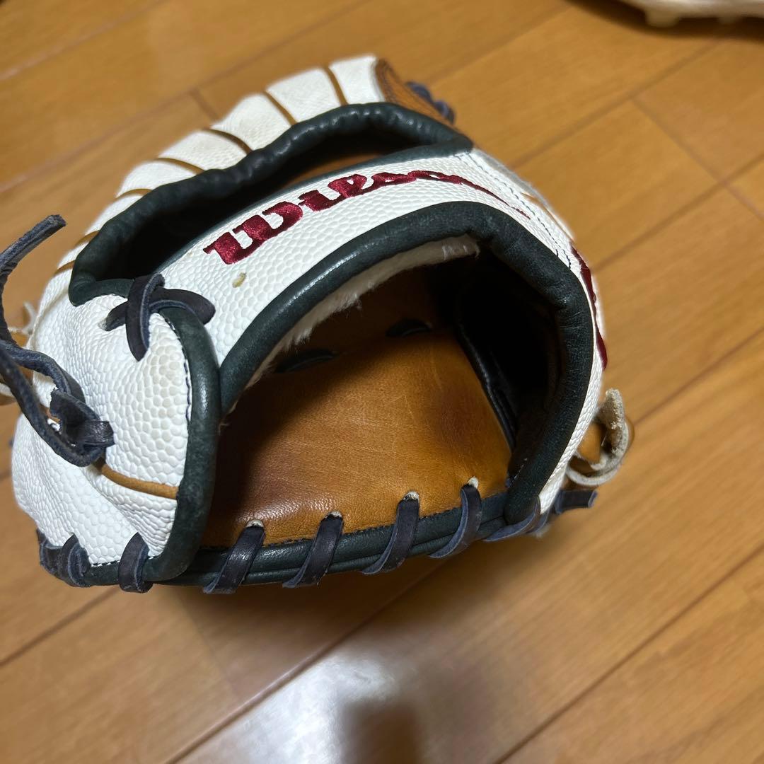 Wilson 軟式グローブ ホワイト/ブラウン中古品