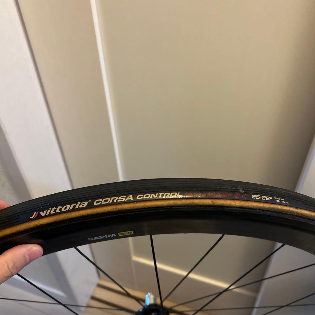 超軽量　Reynolds 手組みホイール　46mm　チューブラー