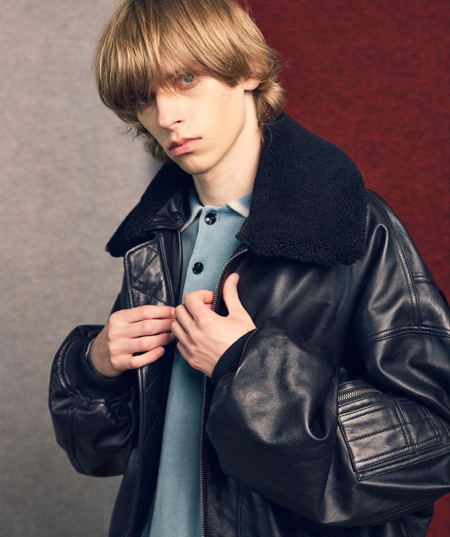 MAISON SPECIAL「シープレザームートンG-1フライトジャケット」