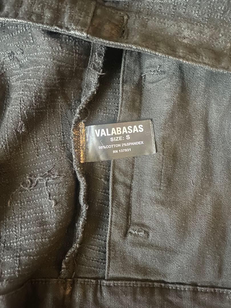 【XXX】VALABASAS ブラック デニムジャケット