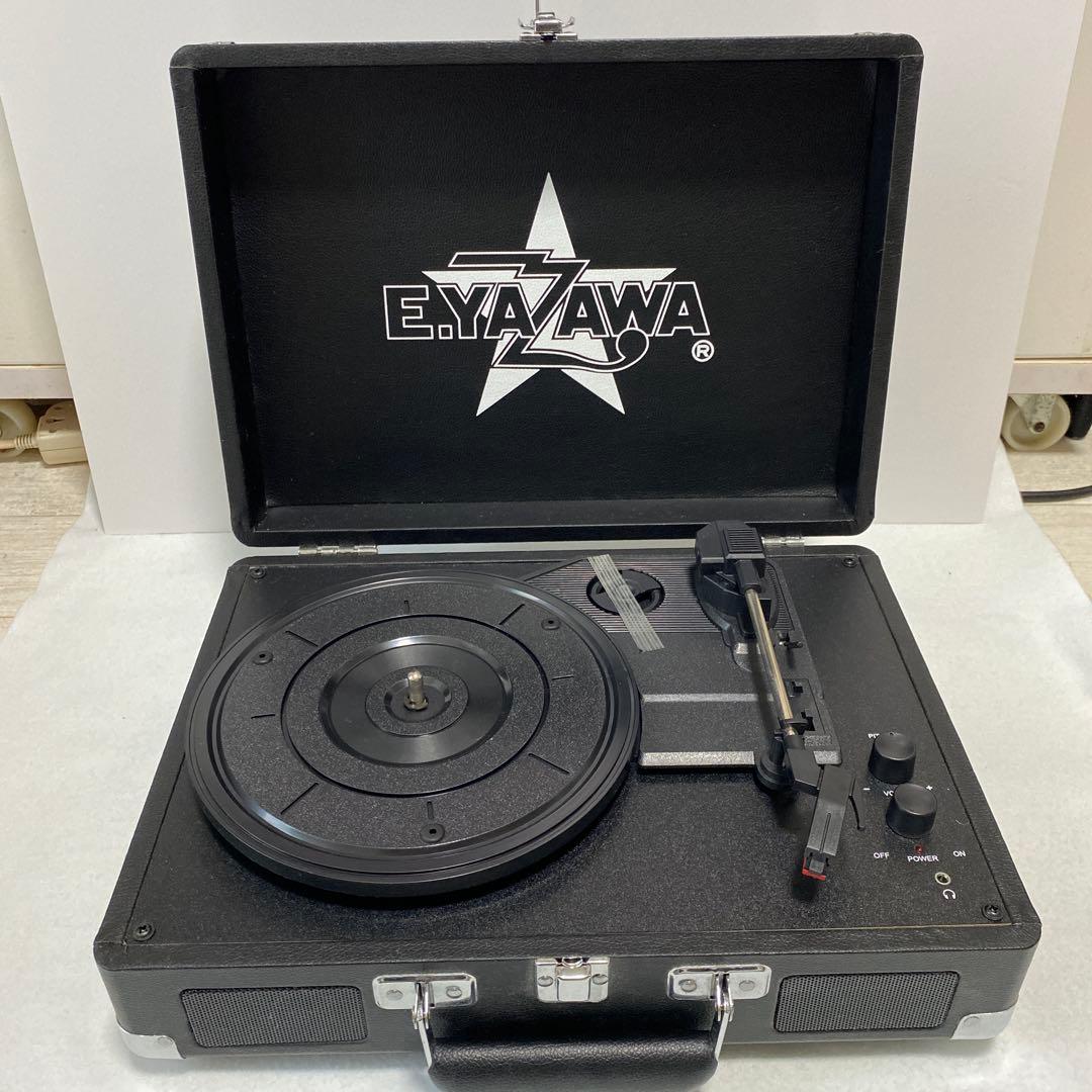 レコードプレイヤー　E.YAZAWA ロゴ入りケース　矢沢永吉　インテリア