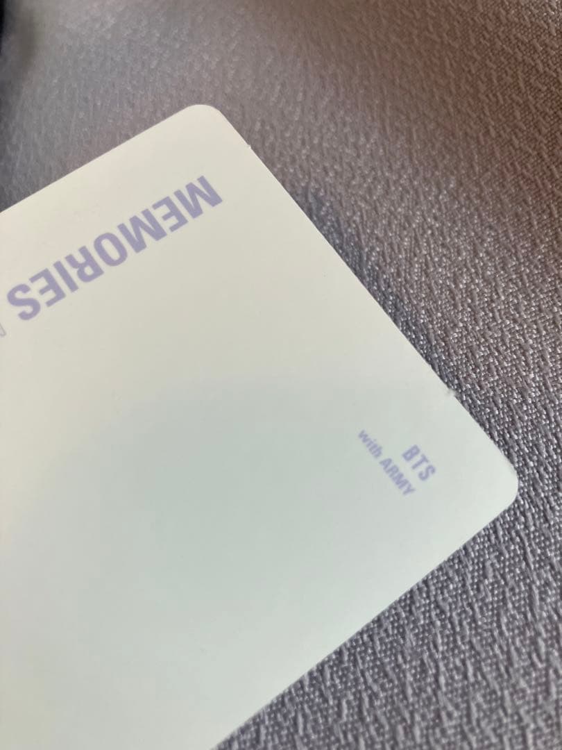 BTS MEMORIES OF 2018 トレカSUGA