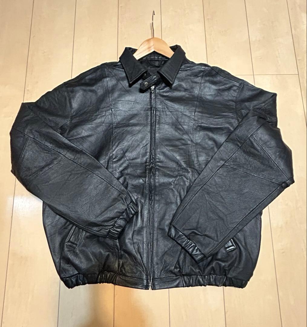 【最終価格】即発送可能 anytee オリジナル レザージャケット ブルゾン