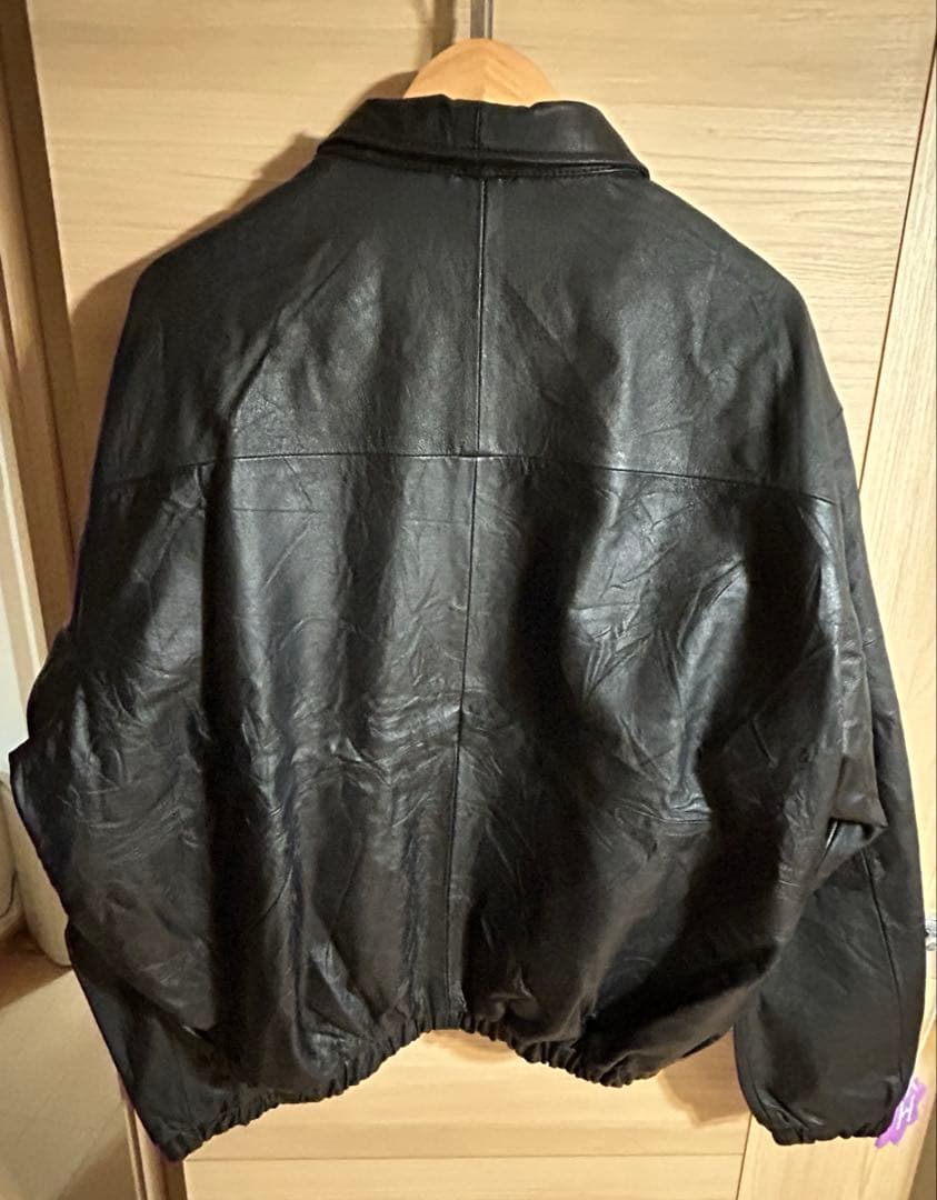 【最終価格】即発送可能 anytee オリジナル レザージャケット ブルゾン