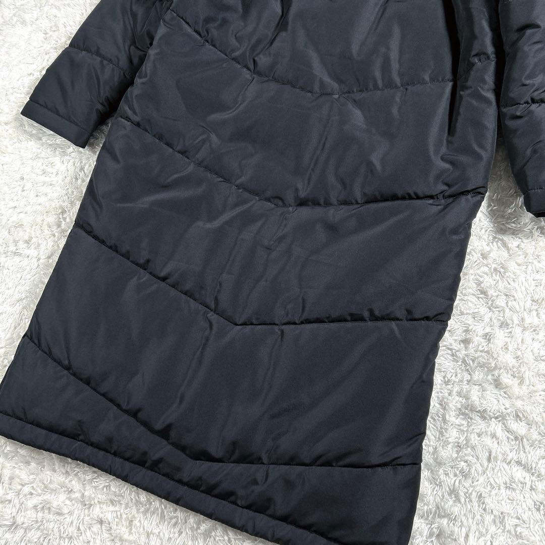 【ウォッシャブル】　ニューバランス　ベンチコート　ロング　ダウン ブラック　L