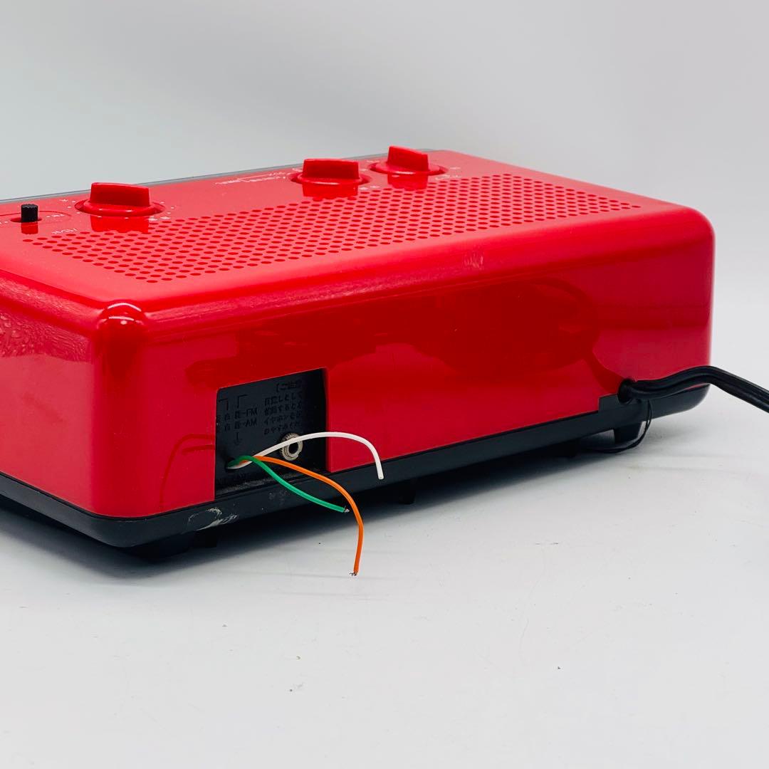 【希少】ナショナル パタパタ時計 RC-6035 赤 昭和レトロ 動作確認済