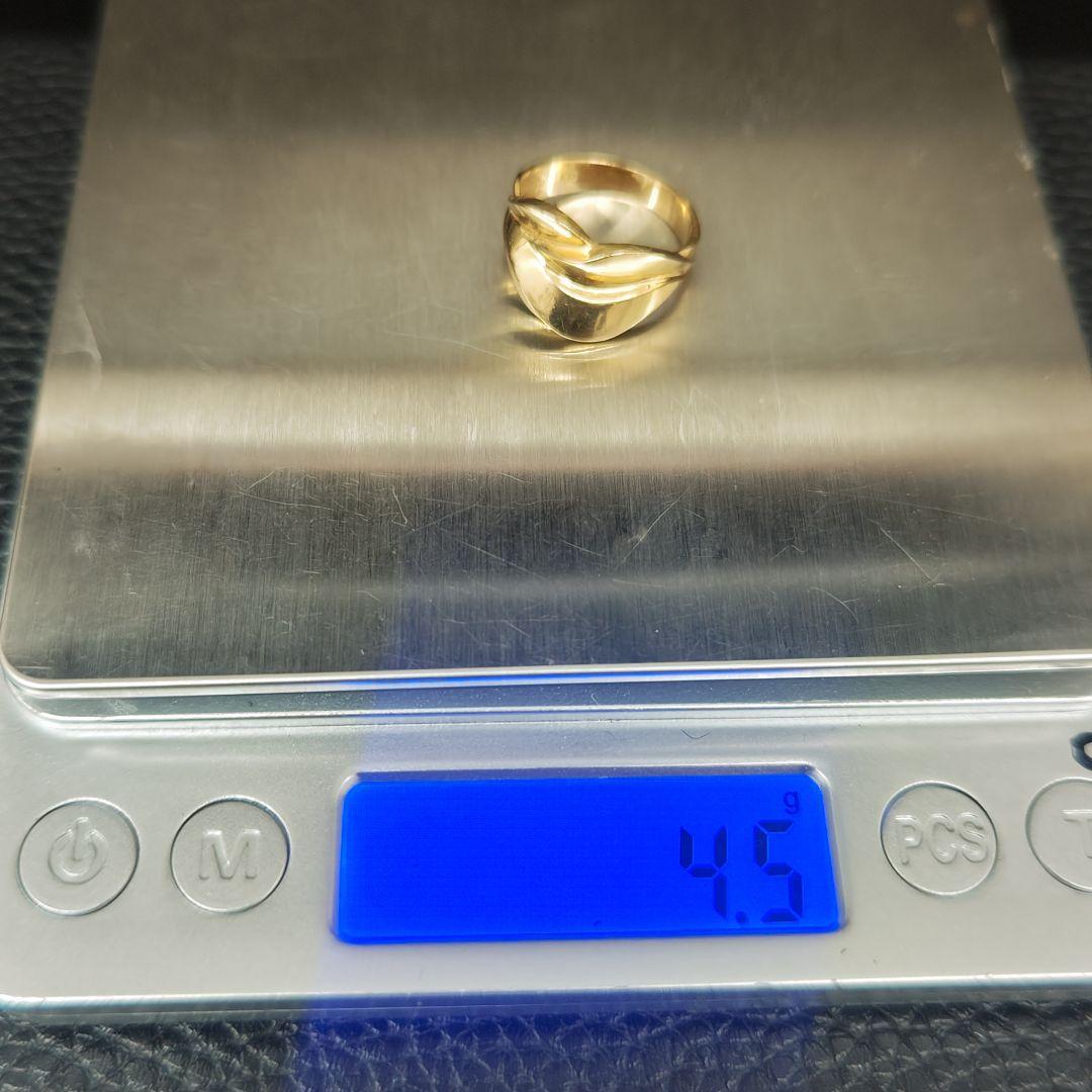 (B022011) K18 YG リング 約11～12号 指輪 金無垢