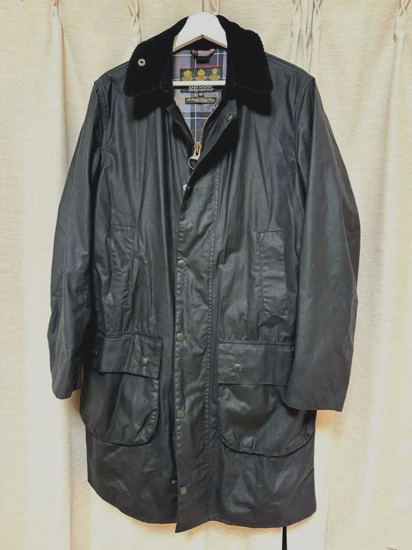 【美品】バブアーブラック　ボーダー40