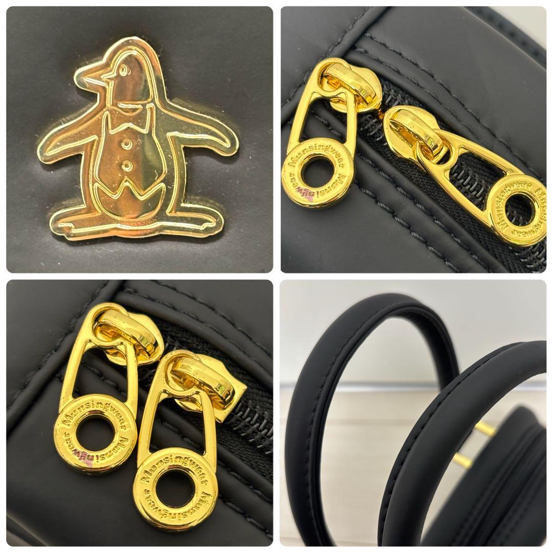 【極美品】マンシングウェア ボストンバッグ＆ミニバッグ 豪華2点セット