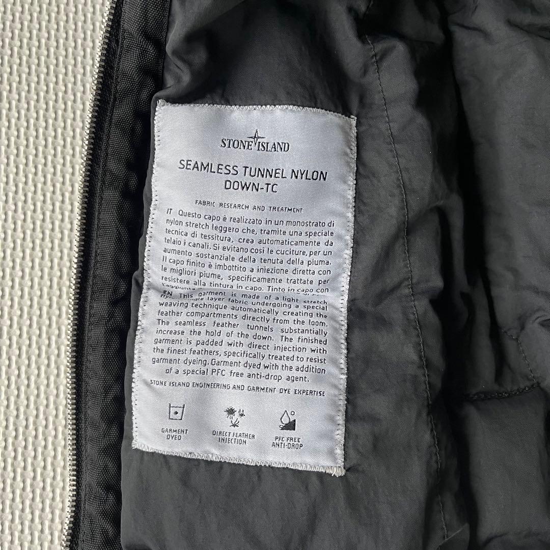 美品 STONE  シームレス ナイロン ダウンベスト S 黒