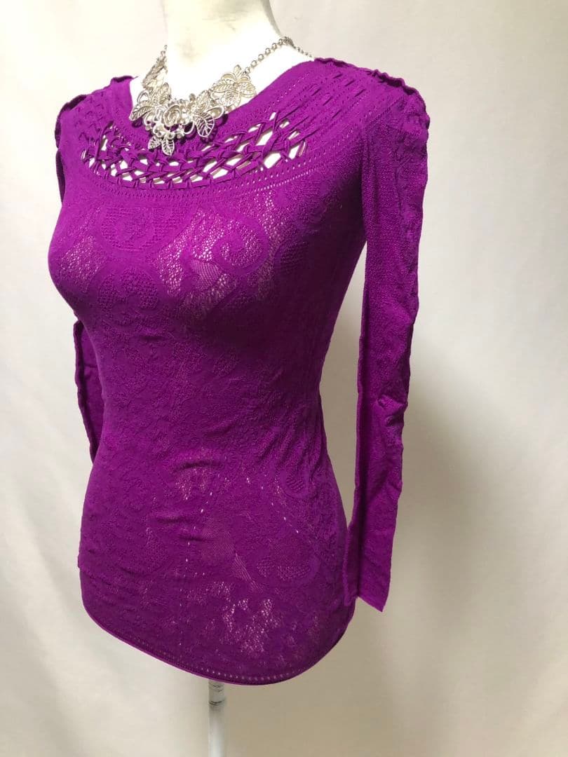 社交ダンス練習着レッスン着パーティChacottノーソイングリボントップスドレス