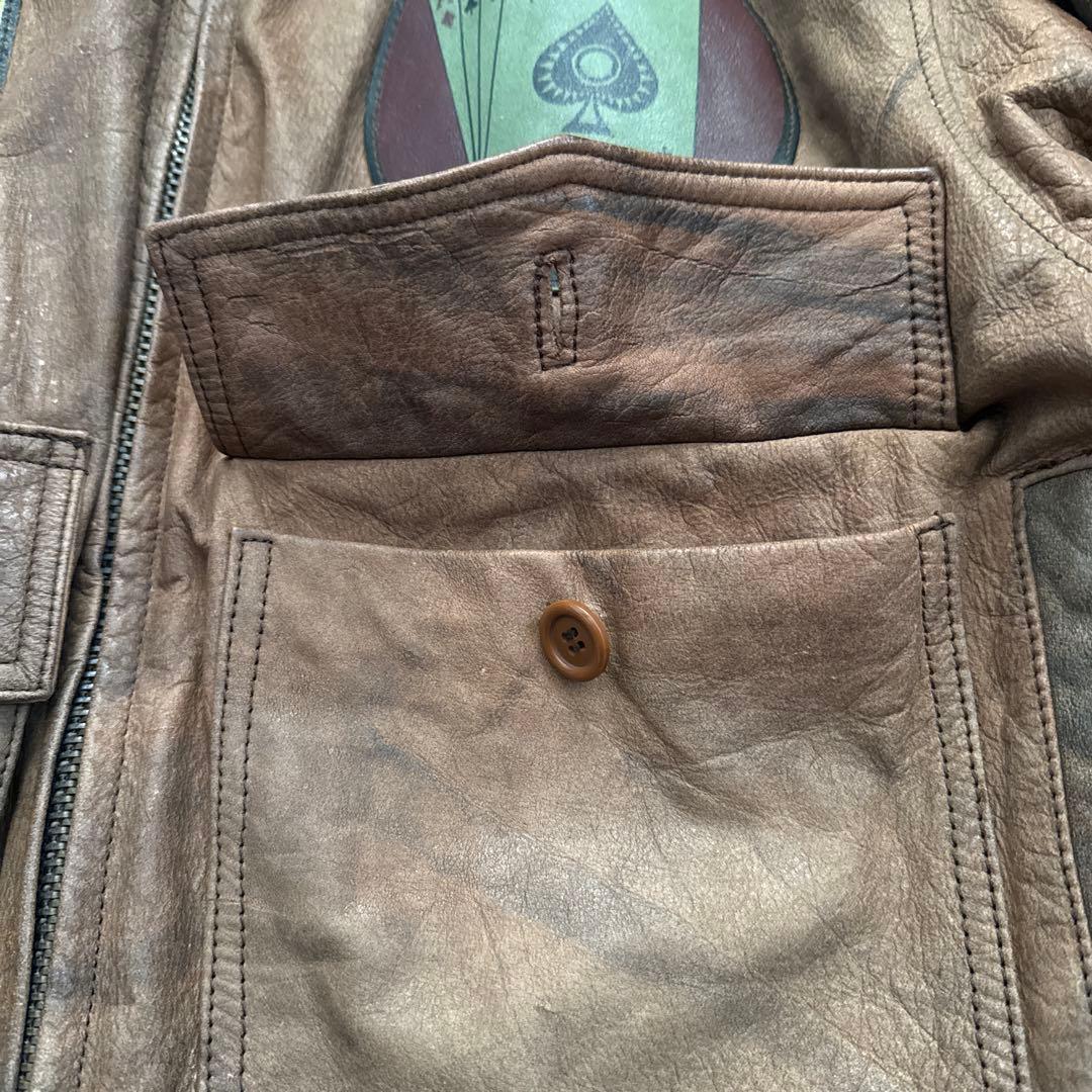 RYAN LEATHERWEAR牛革レザー ジャケット A-2フライトジャケット
