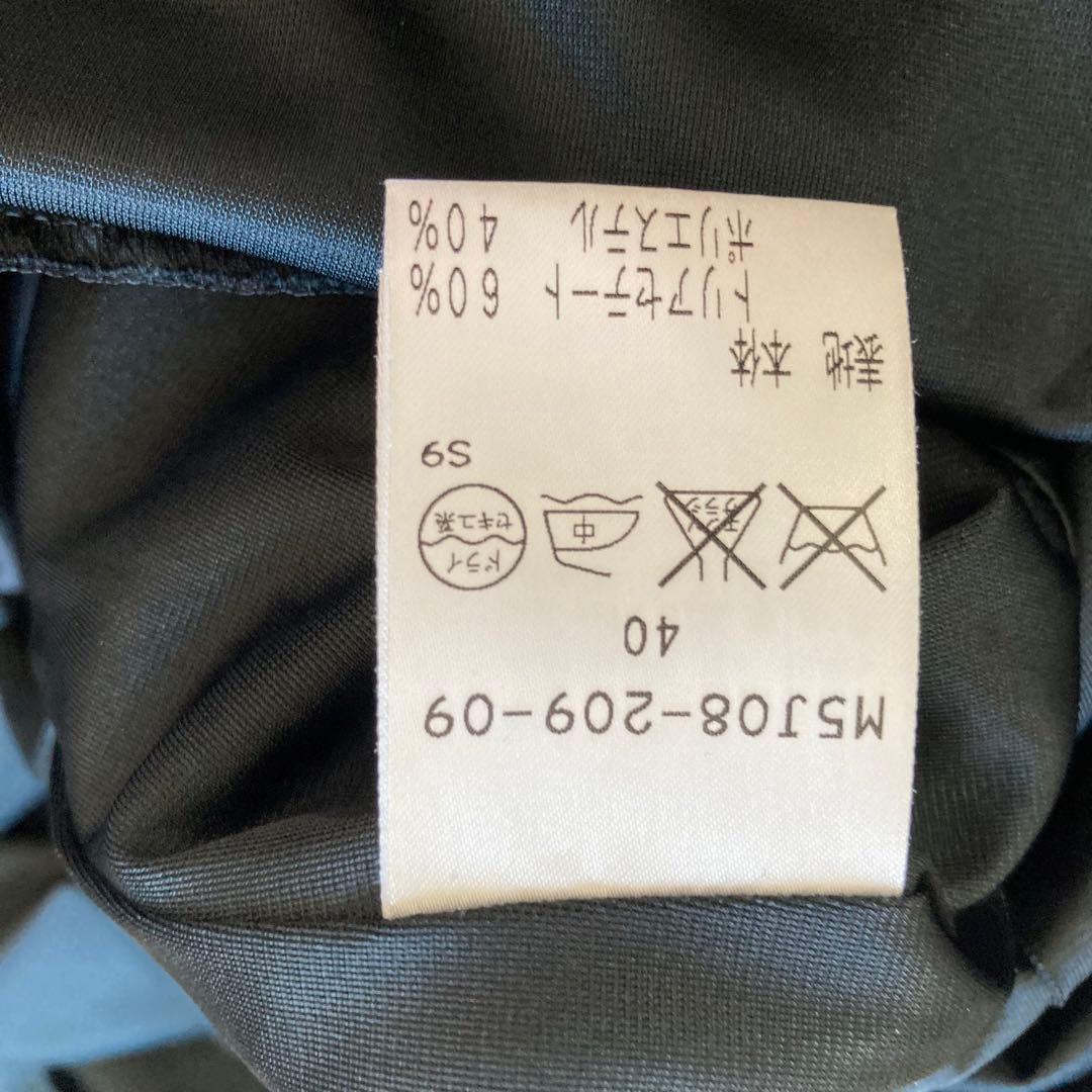 EPOCA エポカ　シアーニットプリーツワンピース　シフォン　黒　サイズ40