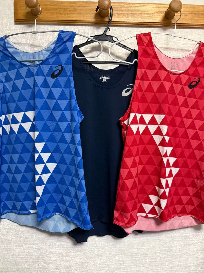 ASICS 陸上ユニフォーム　4点セット　ランパン　ランニング