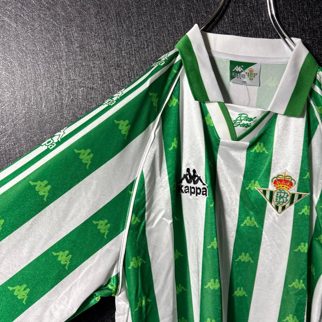 【★レアル・ベティス】 Kappa サッカー レトロ ユニフォーム 長袖 2XL