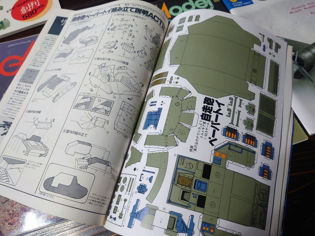 【資料】モデルグラフィックス1984年創刊号から6冊　【宮崎駿】