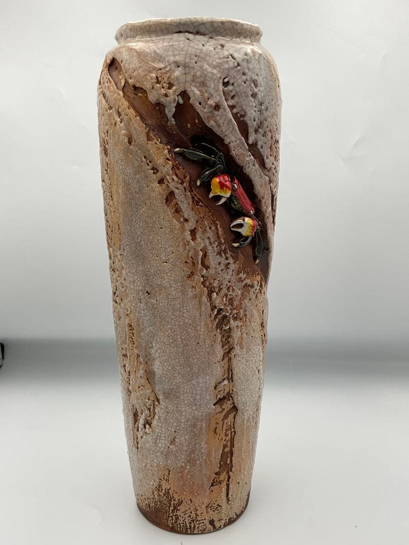 楽山焼　蟹　水月焼　花瓶