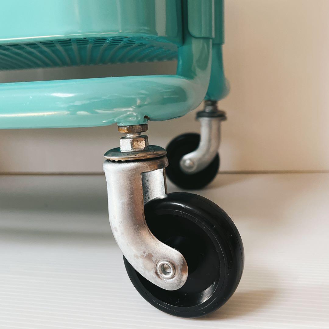 IKEA スチールワゴン ターコイズ