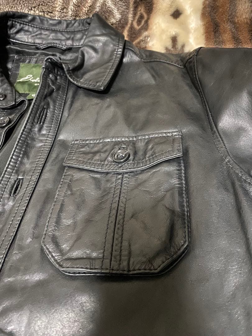 エディバウアー ブラックレザージャケット