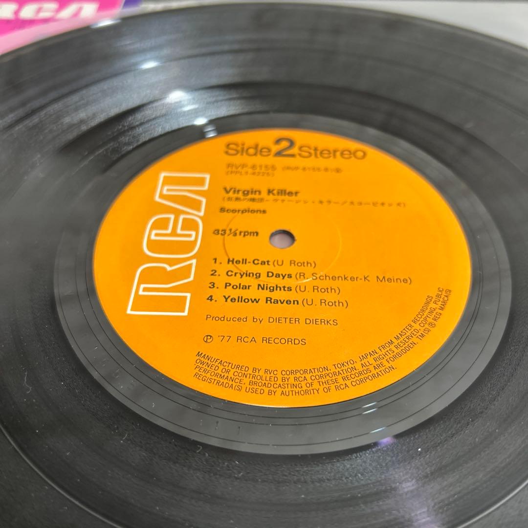 SCORPIONS VIRGIN KILLER LP レコード 帯付き