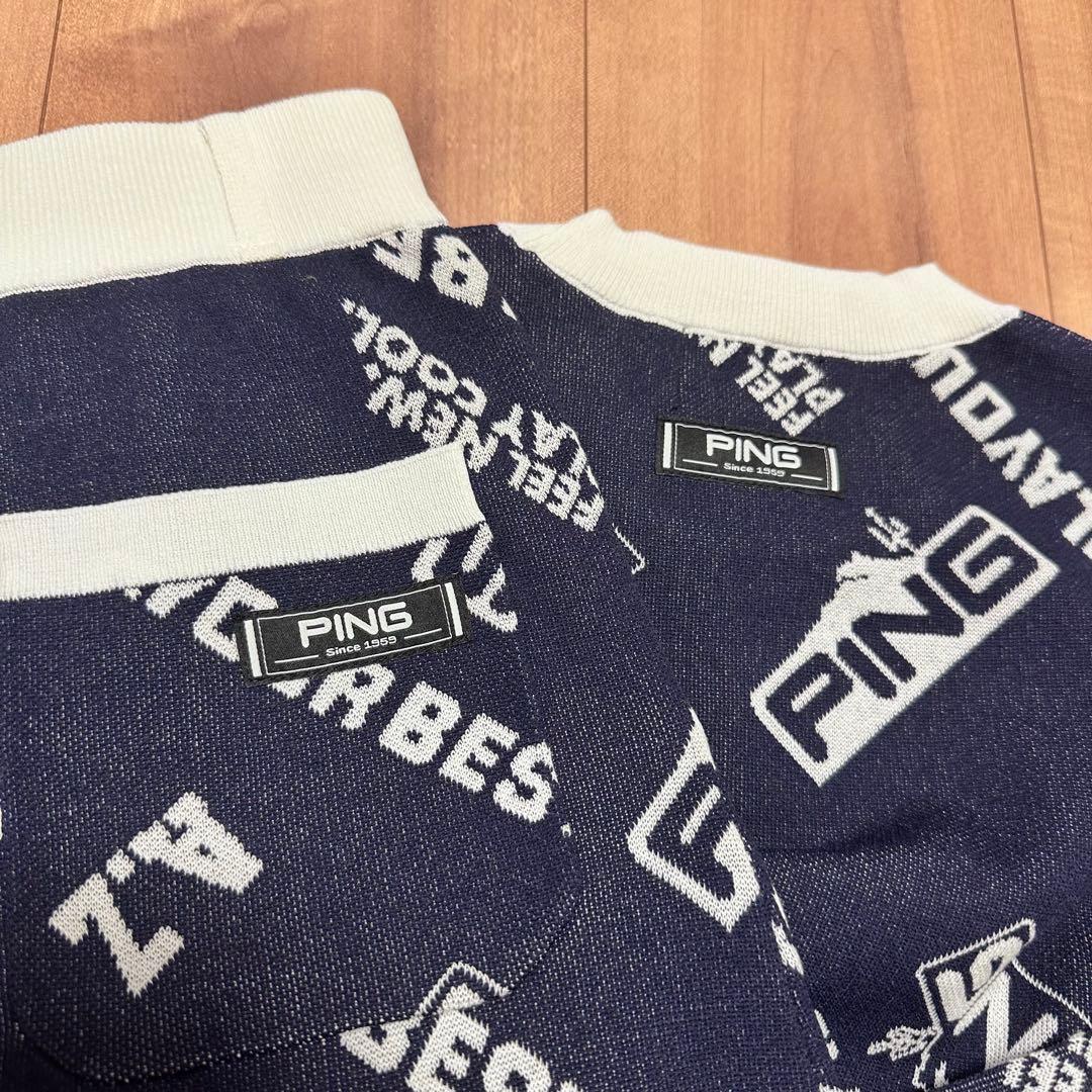 長袖スプリングニット　スカート　セットアップ　春夏商品　ゴルフウェア　レディース