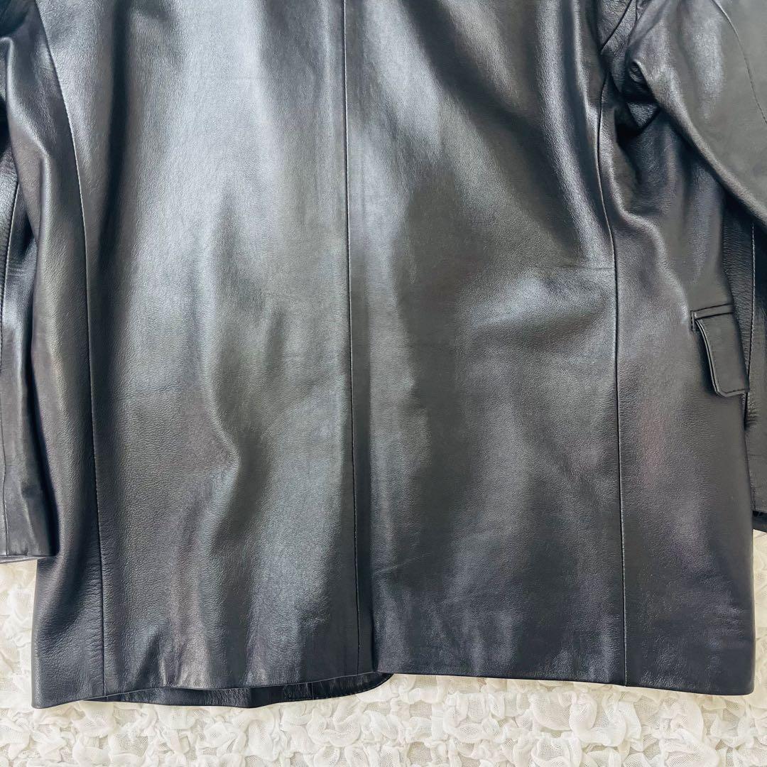 Gullit Men 羊革ラムレザーテーラードジャケット ビンテージXLイタリア