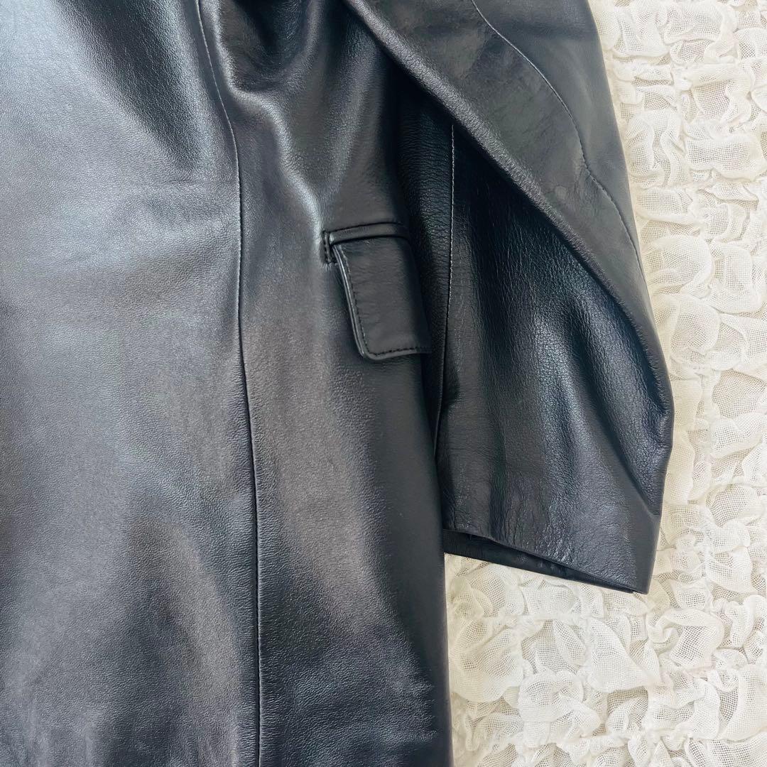 Gullit Men 羊革ラムレザーテーラードジャケット ビンテージXLイタリア