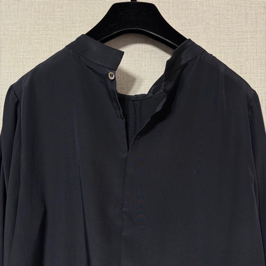 LOUNIE ルーニィ 濃紺 ボウタイ風デザイン ブラウス　きれいめ　M 美品