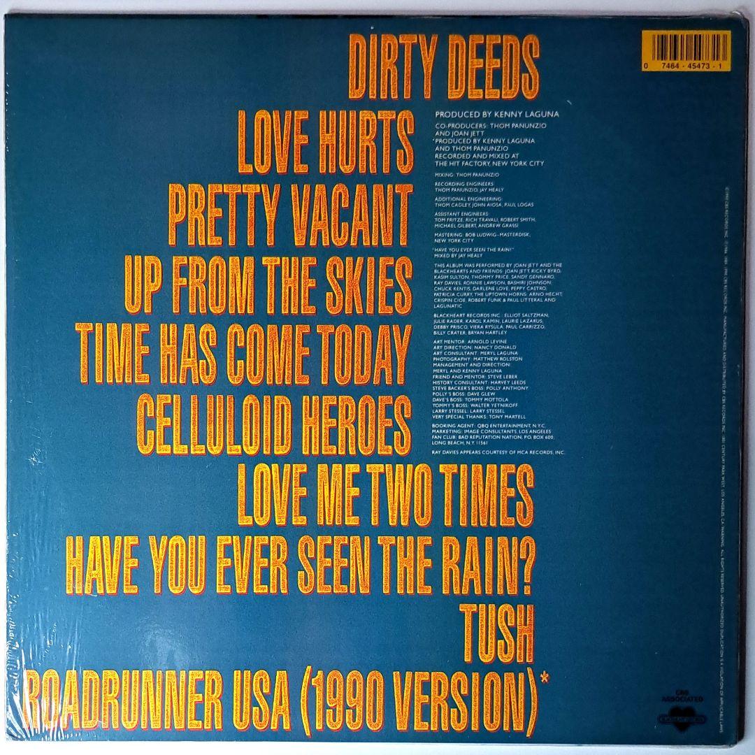 シュリンク付　Joan Jett　The Hit List　レコード　LP　美品