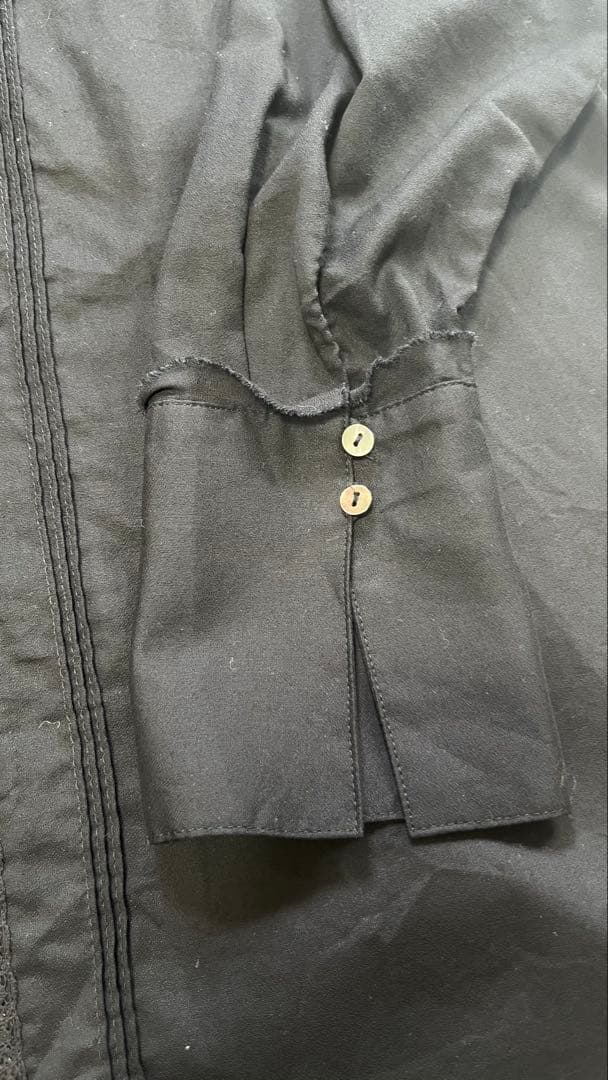 Curensology 襟付きブラウス　ブラック