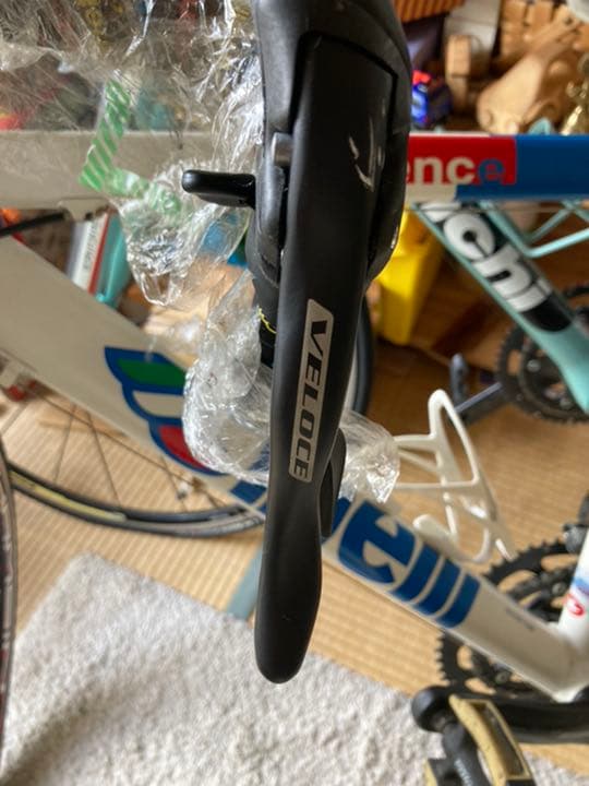 頑張りました。ここまでロードバイクcinelli xperience