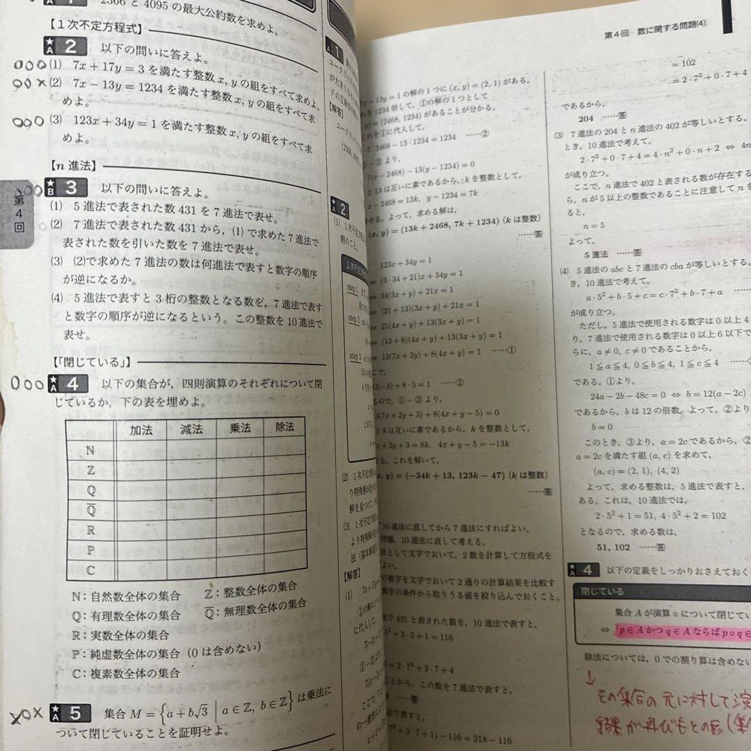 鉄緑会　数学実戦講座確認シリーズ　高2 2023年度版