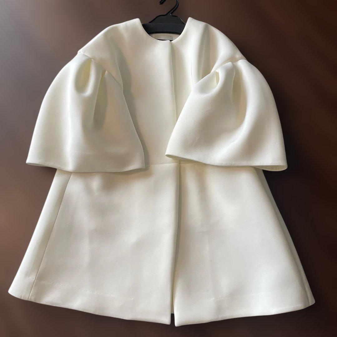 美品☆ボリュームスリーブポンチコート