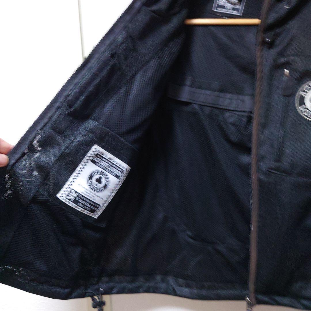 エースカフェロンドン ストリートメッシュ ライダース Lサイズ 黒。