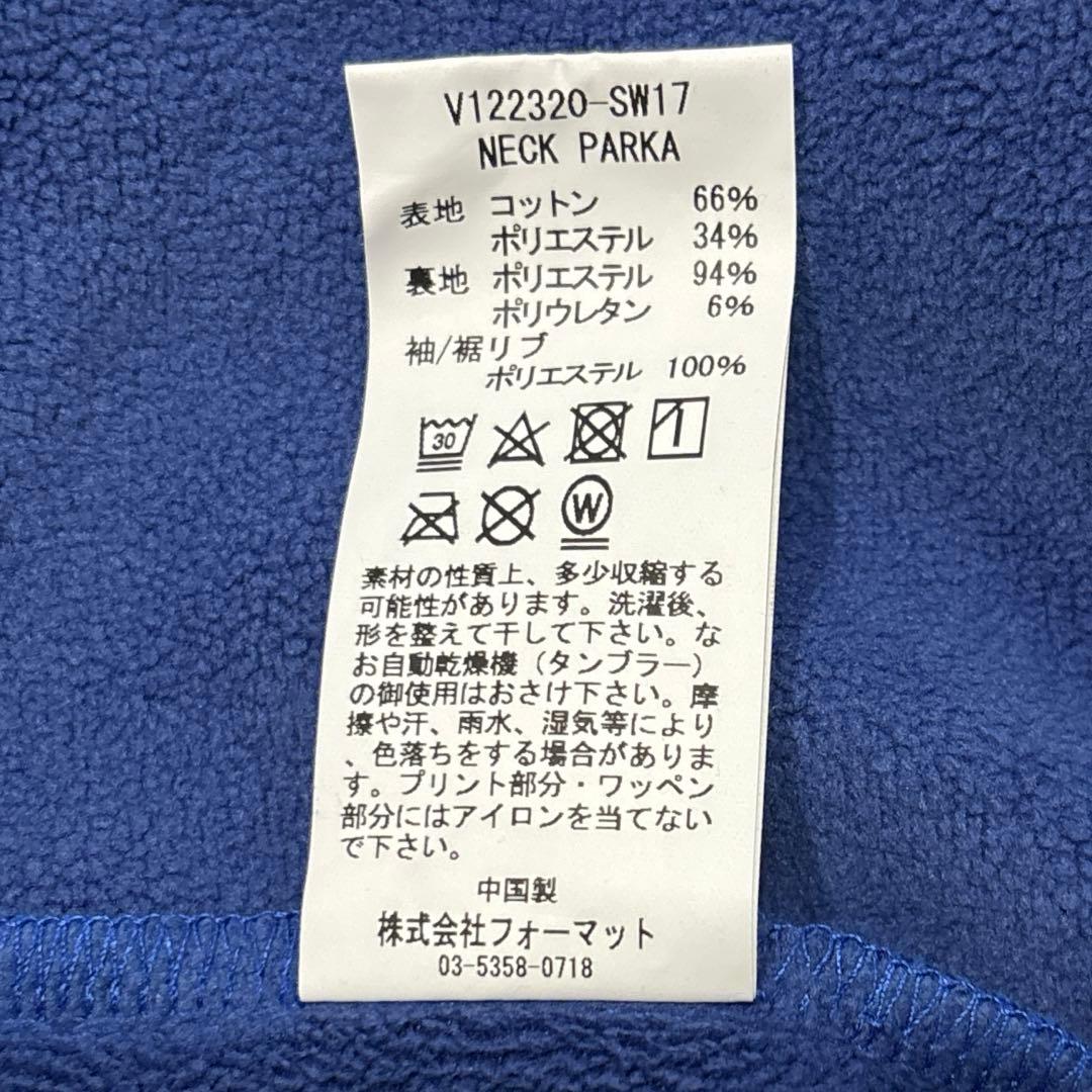 【新品/タグ付/23AW/レディースM】V12　ネックパーカー　ジップアップ