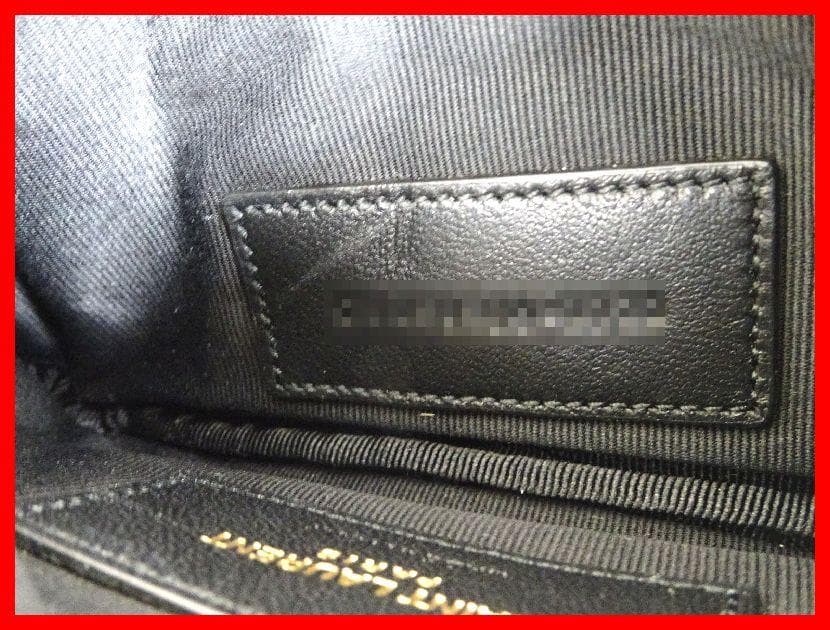 SAINT LAURENT　キーケース　モノグラム　ブラック　中古　Mイ-425