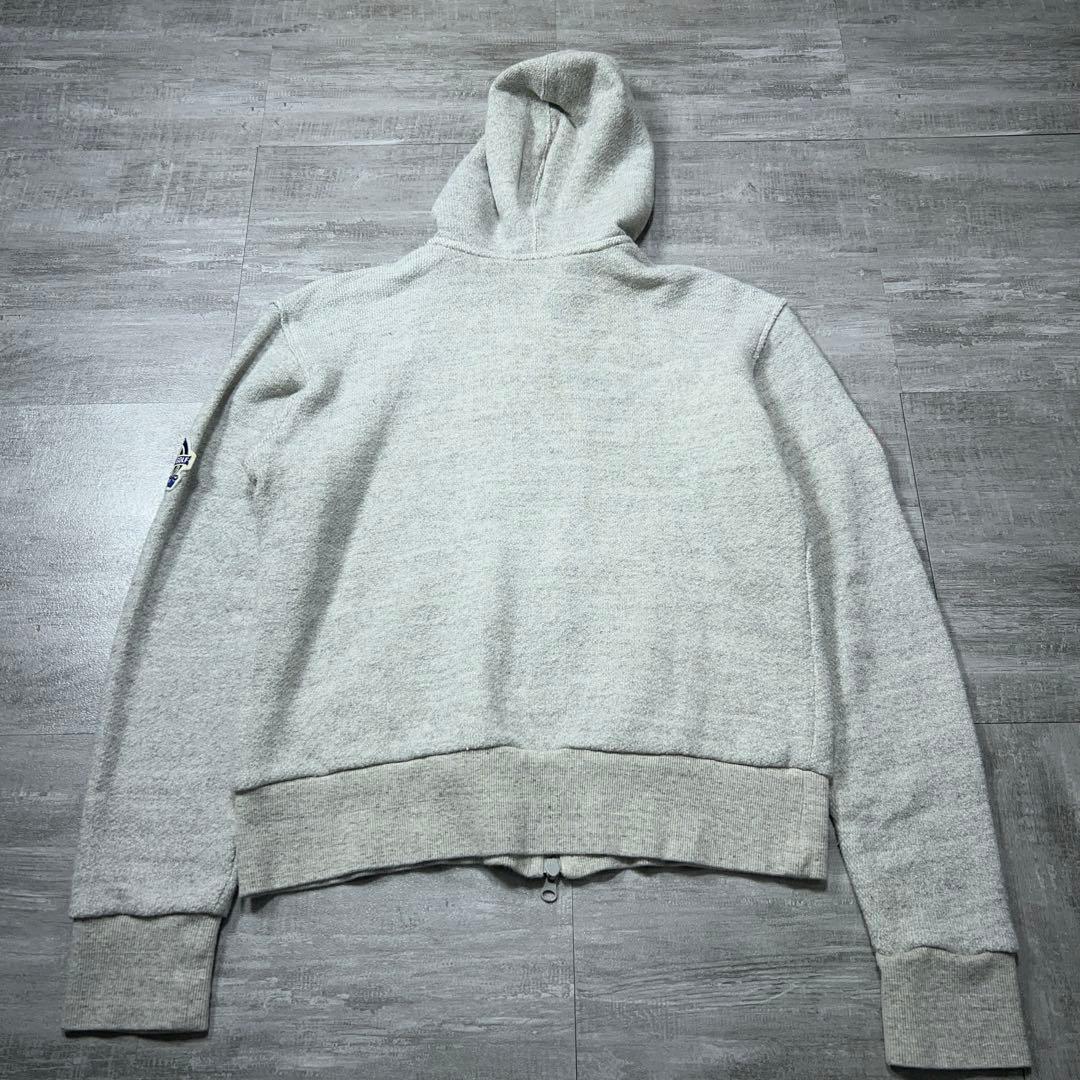 BEAMS GOLF ビームス ゴルフウェア ジップパーカー ロゴ グレー L