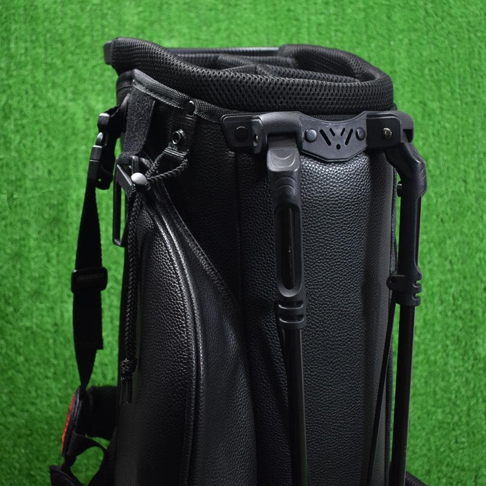 スタンド式 キャディバッグ9型【マッドブラック】訳あり品！