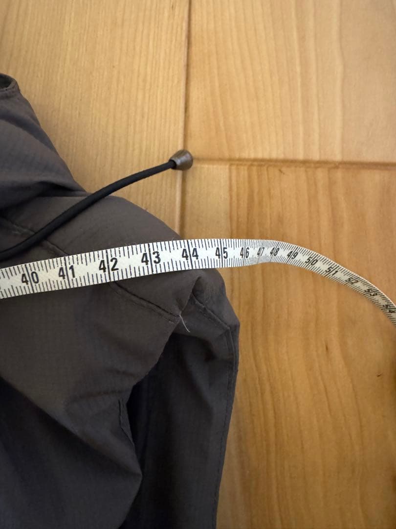 美品！クリーニング済。直近の廃番色ポロ ダウンベスト フード付き ダークグレー