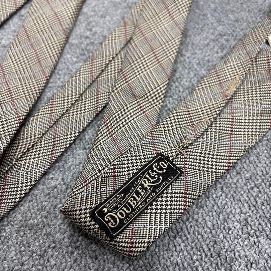 RRL ダブルアールエル ハンドメイド ネクタイ　チェック　シルク