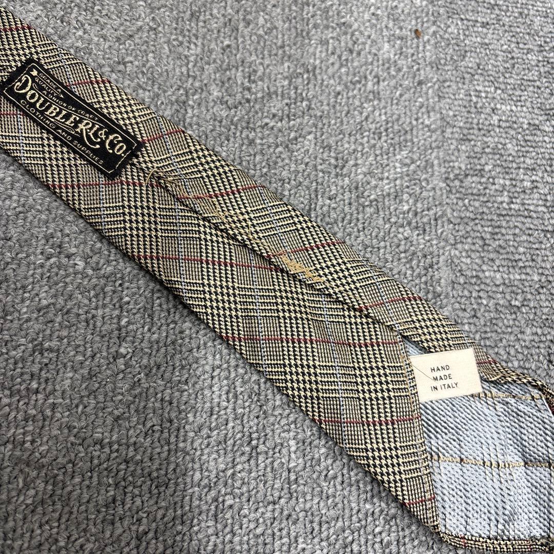 RRL ダブルアールエル ハンドメイド ネクタイ　チェック　シルク