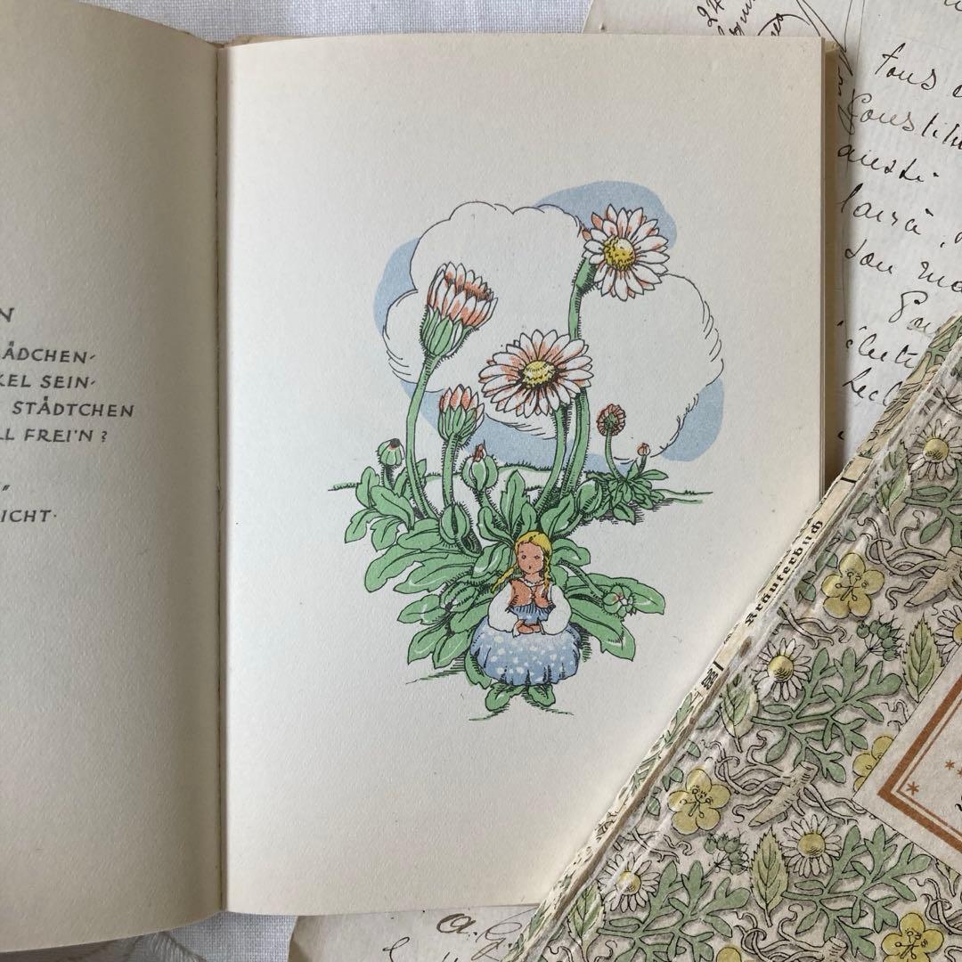 L882洋書古書1947年発行儚げな雰囲気がとても素敵なドイツのアンティーク絵本