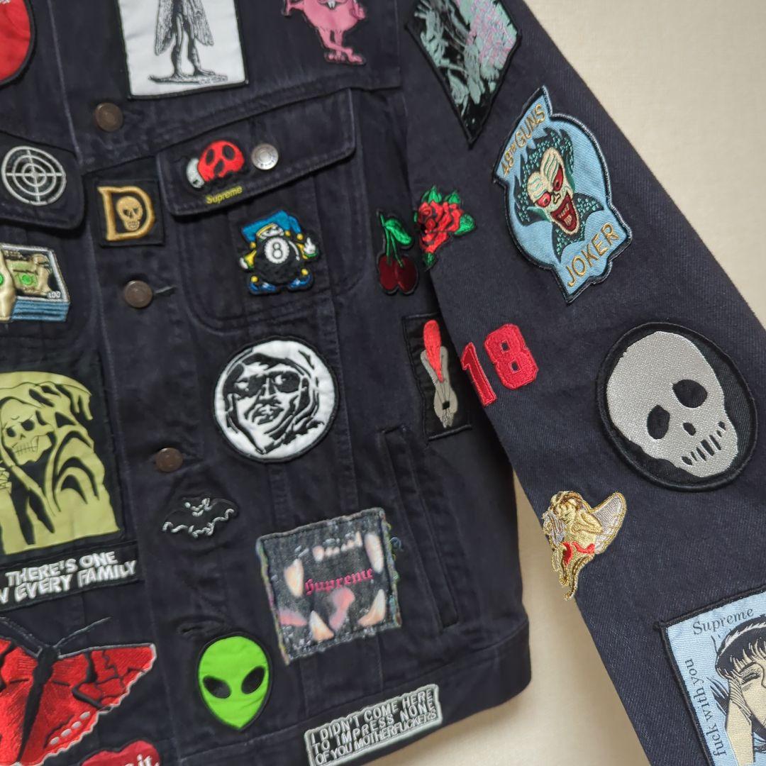 Supreme ブラック デニムジャケット Mサイズ