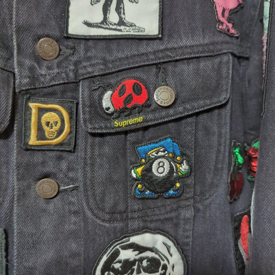 Supreme ブラック デニムジャケット Mサイズ
