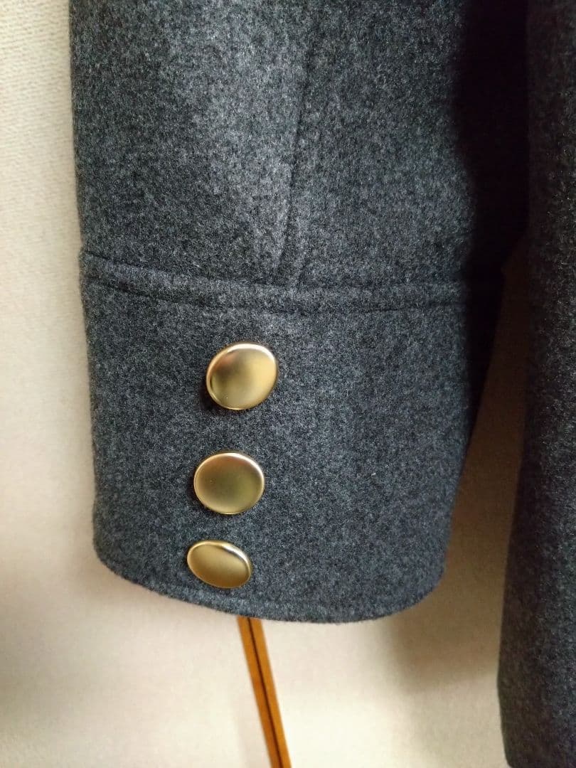 スタンドカラー ハーフコート