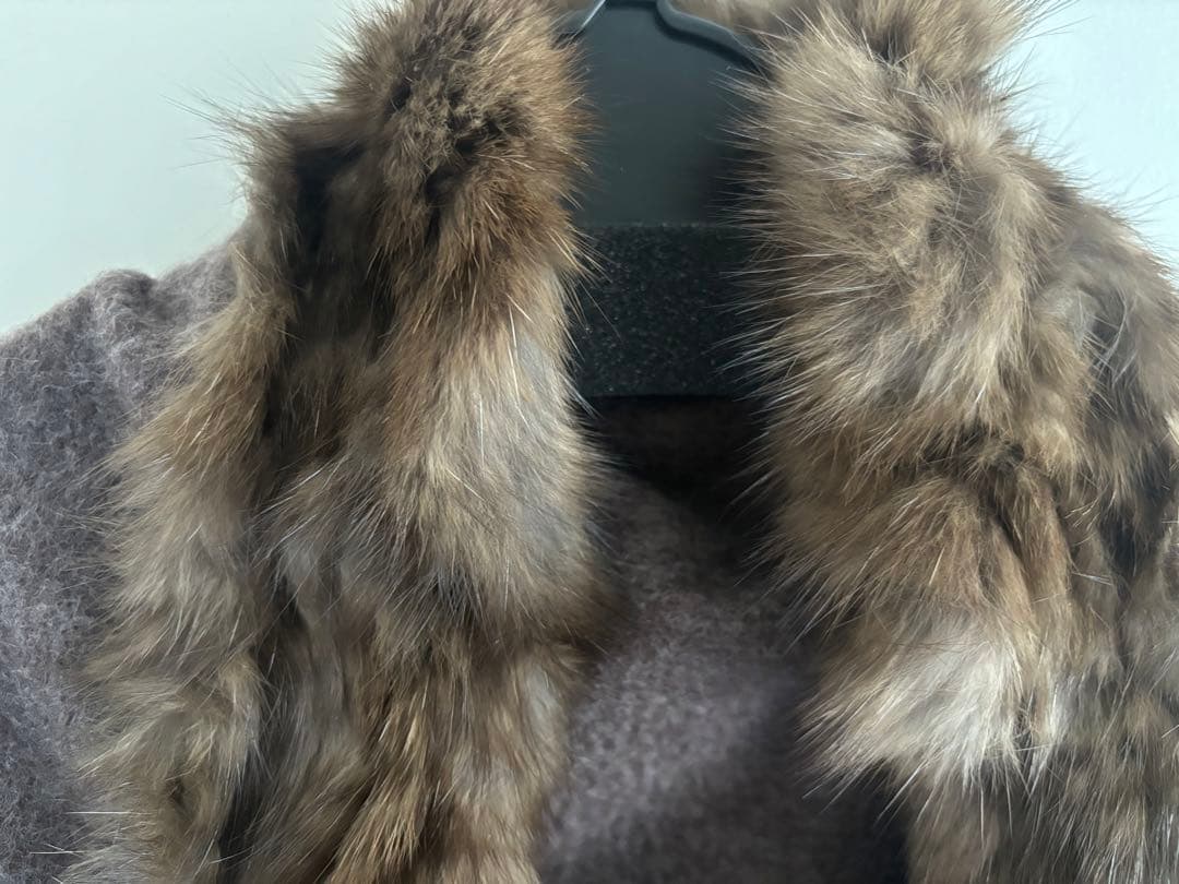 Faviora MOONBAT カシミヤ　ケープ　リアルファー　ファビオラ　最終